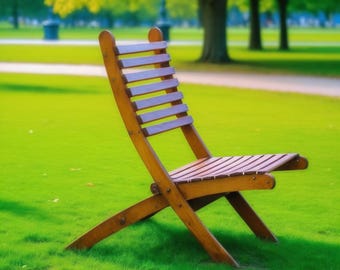 DIY Folding Chair Collapsible Chair Plans Outdoor Furniture Plus Bench for Two and Chair Woodworking Plans PDF Instant Download