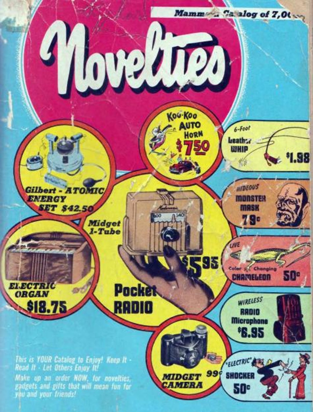 1950s Novelties Collectors Curios Catalog Practical Jokes Toys Pranks