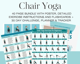 30 Day Chair Yoga Exercise Guide for Seniors Wheelchair User Home Balance Flexibility 30 Challenge Workout Physical Therapy Pilate PDF