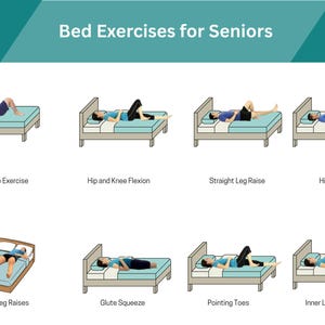 15+ Bed Exercises Stretches Physiotherapy for Seniors Wheelchair Users Nursing Home Mobility 12 Week Self Challenge Physical Therapy PDF