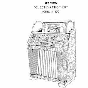 Seeburg M 100 M100C Coin Operated Phonograph Installation and Operation Parts List Manual PDF Vintage Instant Download