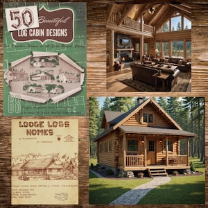 73 Log Cabin Plans Homes Floorplans Build Tiny Log Cabin Ski Chalet Hunting Lodge Vacation Hut Decors Interiors Rancher Homestead Tiny House