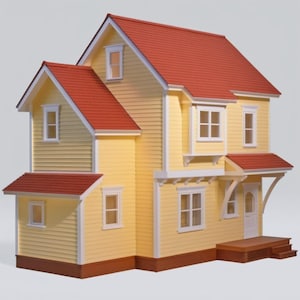 DIY Architects Designed Dollhouse 2 Miniature Doll Houses plus Dollhouse Furniture Plans Making Vintage Book Bundle Instant Download
