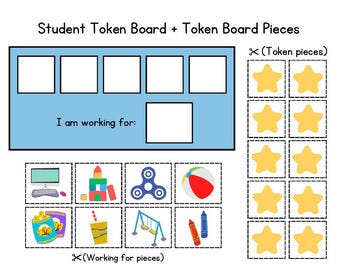 Schüler Token Board Reward Chart Visuelle Hilfe Incentive Chart Positives Verhalten Bild Aufgabenkarte Besondere Bedürfnisse Homeschool Token Printable