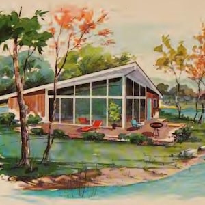 2 Bed Square Chalet Nordic Cabins Lakehouse Bunkhouse Vacation Summerhome Holiday PDF Plans Blueprints Glamping Tiny Home DIY PDF Bundle