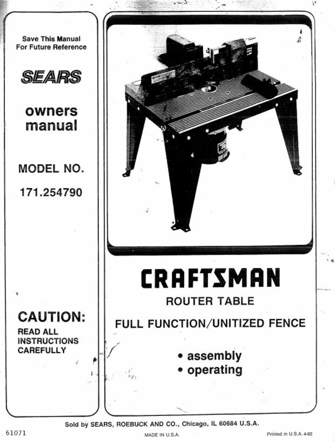 Sears Craftsman 11