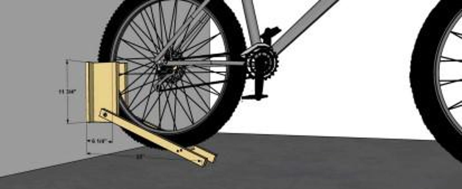 DIY Easy Folding Bicycle Rack Bike Storage Rack Cycling Holder Wheels ...