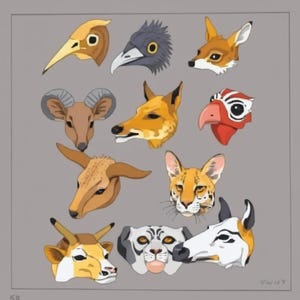 Animal Masks Making Puppets Rod Puppets and Table Top Puppets DIY How to Build PDF Vintage Toy Therians Furries PDF Vintage Download