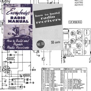1947 Radio Diagrams PDF Everybody&#39;s Radio Manual Build and Repair Radio Receivers plus Diagrams PDF Vintage Ham Radio Instant PDF Download