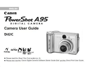 Canon Powershot A95 digitale camera Gebruikershandleiding Bedieningshandleiding PDF-instructies Handboek Onderdelenreparatie Direct downloaden