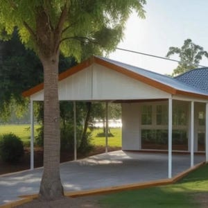 DIY 10x16ft Carport Garage Outdoor Pavilion Shelter for Vehicles Building Plans for Garden Yard Woodworking PDF Instant Download