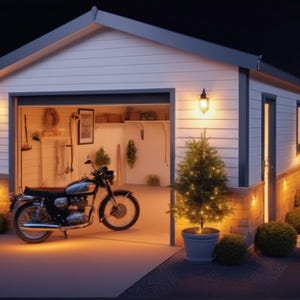 DIY 14&#39; x 22&#39; Single Detached Garage Workshop Outdoor Shelter Build Slab Framing Plans for Garden Yard Woodworking PDF Instant Download