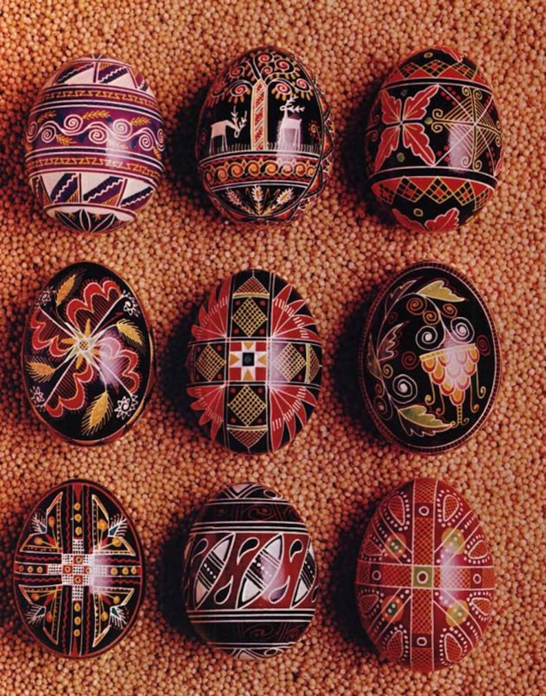 DIY Ukrainian Easter Eggs Pysanka Pysanky Traditional Patterns Handmade ...