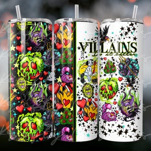 Villains Tumbler | Custom Tumbler | Villains Do it better | Halloween | Spooky tumbler