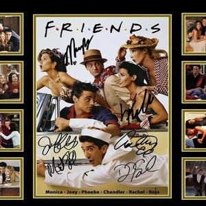 Friends TV Show Signed Photo Print – Autographed Cast Memorabilia Poster