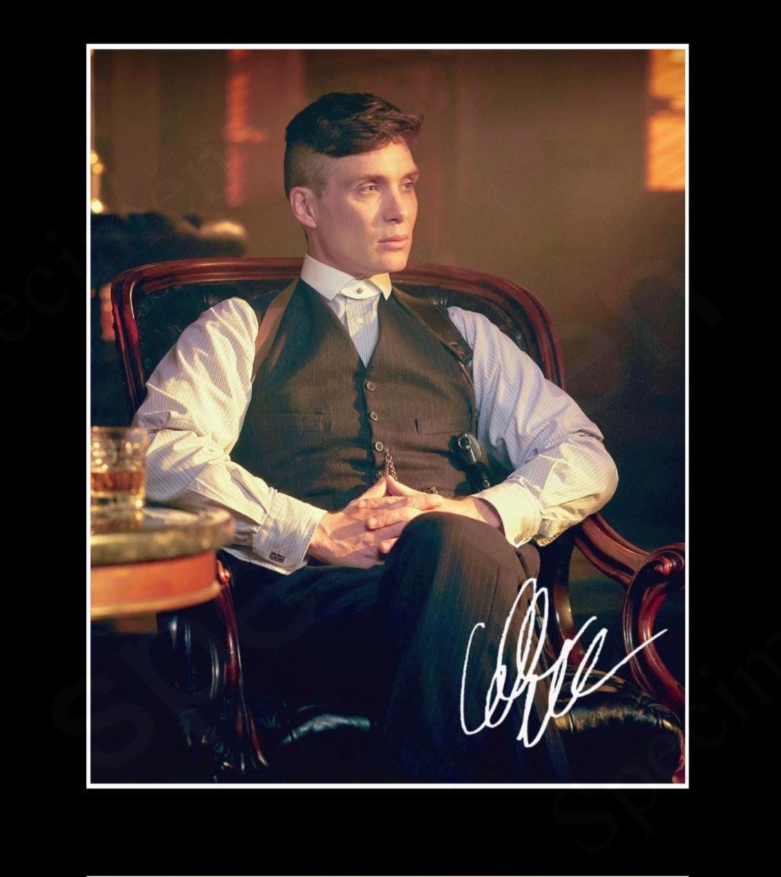 HWC Trading Foto A4 Con Firma Stampata Di Cillian Murphy (The Dark Knight, Scarecrow) In Cornicetta Nera, Regalo Cinefili