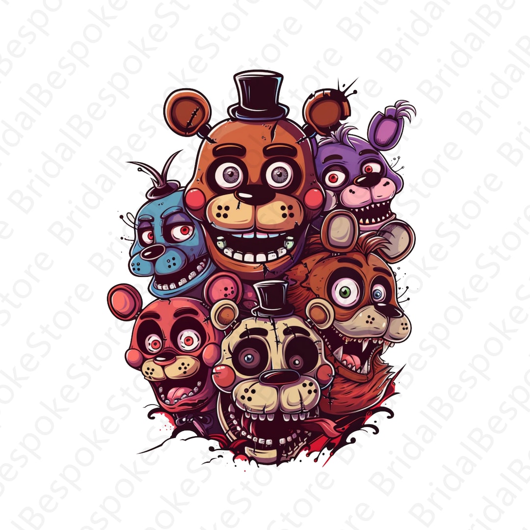 Five Nights at Freddy's PNG, Five Nights at Freddy's Cake Toppers, Five ...
