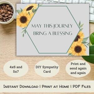 Tarjeta imprimible Journey Blessing -Imprimir en casa tarjeta para adopción de infertilidad PDF - regalo imprimible para tarjeta de bricolaje de infertilidad por aborto espontáneo de FIV