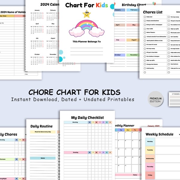 Kids Chore Chart Kit, Magnetic Reward Chart for Children, DIY Chore Tracker, Family Chore Schedule Board, Child Behavior Chart