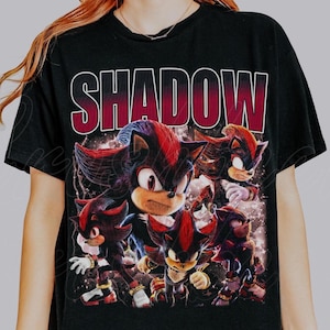 Shadow The Hedgehog T-Shirt, Sonic the Hedgehog Vintage Shirt, Sonic Unisex T-Shirt, Gift For Him, Best Gift For Her Tees