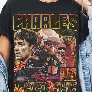 Charles Leclerc T-shirt, Charles Leclerc Vintage 90s Graphic Style T-shirt Gifts For Man and Women Unisex T-shirt
