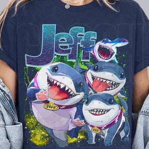 Vintage Jeff The Land Shark Superhero Shirt, Retro 90s Jeffrey Land Shark Hero Shirt, Jeff The Land Shark Homage Shirt