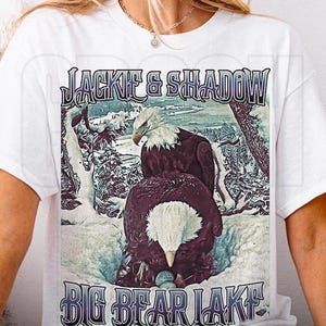Bald Eagle Shirt - Jackie and Shadow&#39;s three eaglets, Retro style Jackie and Shadow and Family, Bird Lover Gift, Eagle Cam Watchers