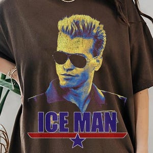 Val Kilmer T-Shirt, Ice Man Graphic Tee, Movie Inspired Shirt, Jet Fighter Wear, fan Gifts for her
