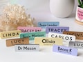 Custom Acrylic Name Badge: Pastel & Metallic, Pin or Magnetic product logo
