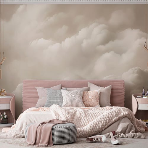 Papier peint nuage vintage : décoration d'intérieur élégante et rêveuse