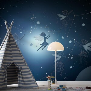 Splendido sfondo Cosmic Starfield per spazi moderni - Perfetto per camere da letto e soggiorni