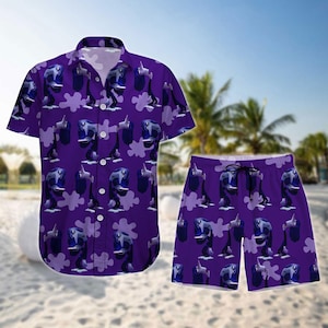 Camisa con botones de Disney Inside Out Ennui, camiseta de Disney Pixar Fest, pantalón corto Disney Ennui Emotion, pantalón corto de verano de dibujos animados de Disney Ennui para hombre
