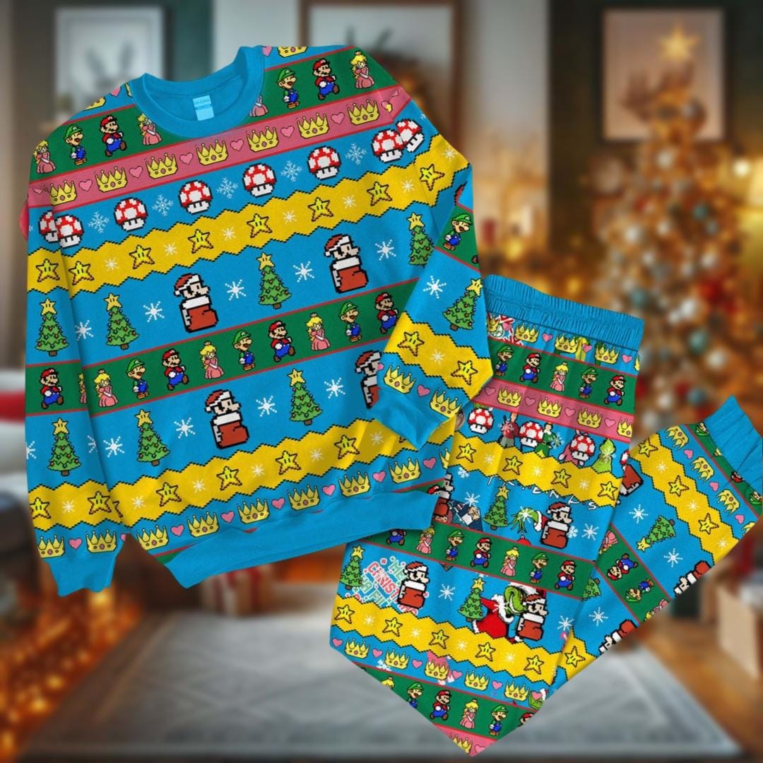 Gamer christmas pajamas sale