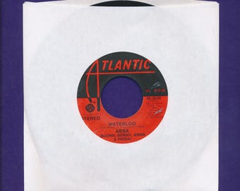 ABBA 45 rpm Record- Waterloo- 1974 stereo
