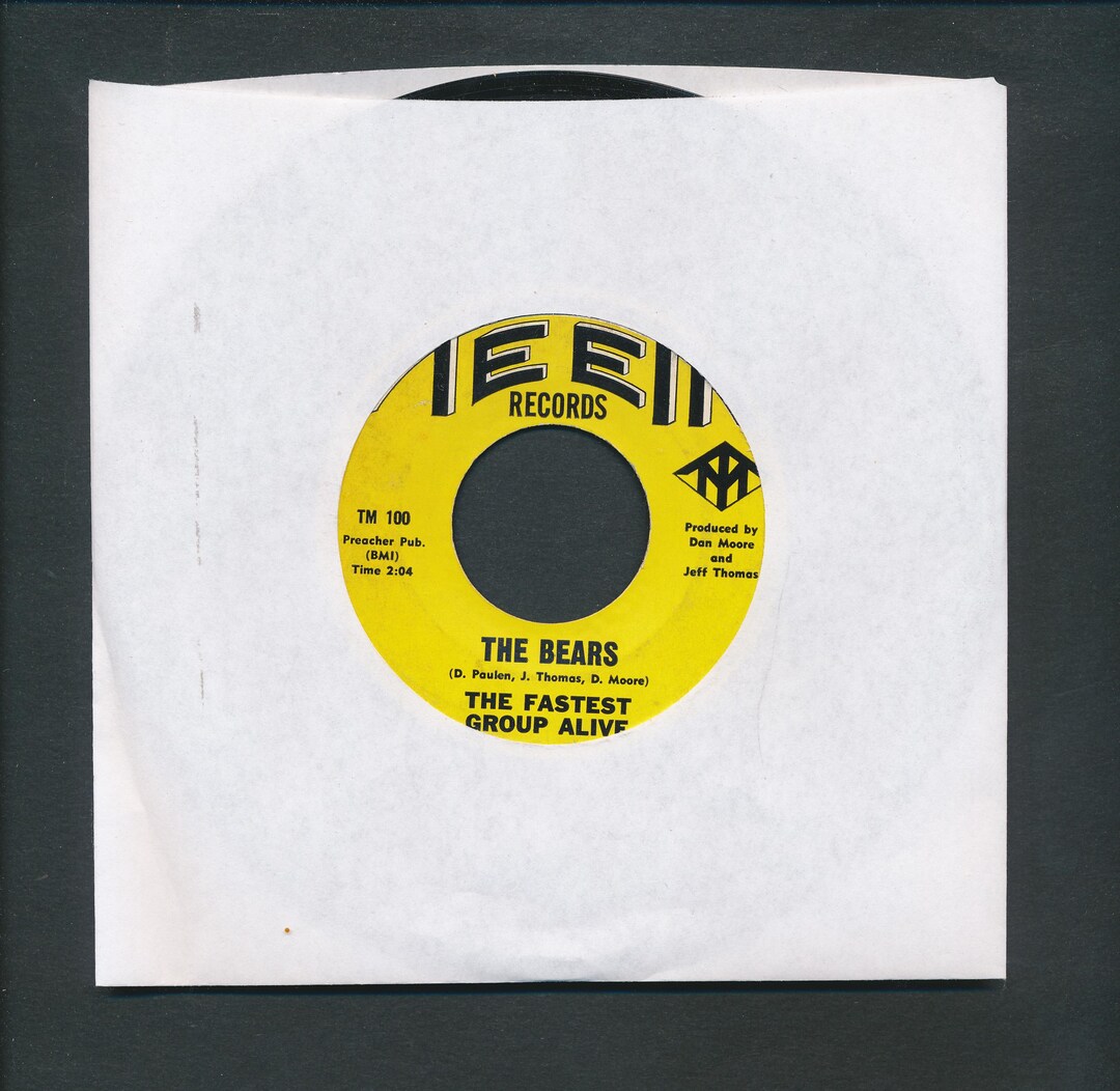 The FASTEST GROUP ALIVE 45 Rpm Record- the Bears 1966 - Etsy