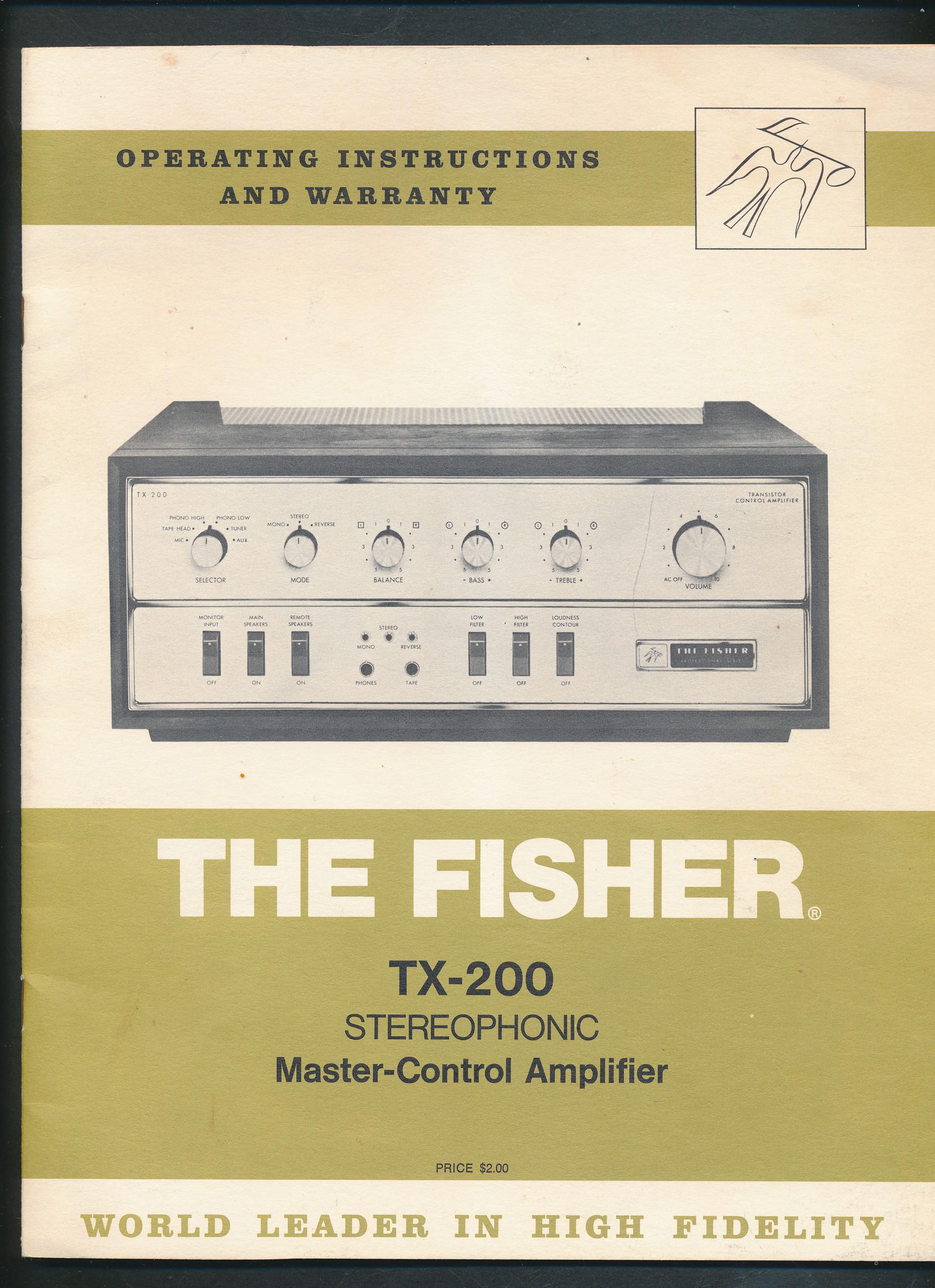 The Fisher フィッシャー 200-Tレシーバーアンプ　アメリカ60’s Fisher 200-T - Vintage Receiver - The Fisher 200 | eBay