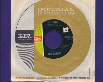 the HOLLIES 45 rpm Record- Bus Stop- 1966 ORIG.
