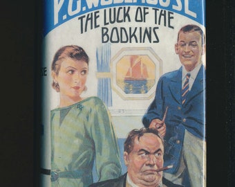 Book- The LUCK of the BODKINS by P.G. Wodehouse 4th Printing 1942 Hardcover w/ dust jacket- in very good condition- Sublime British Humor!