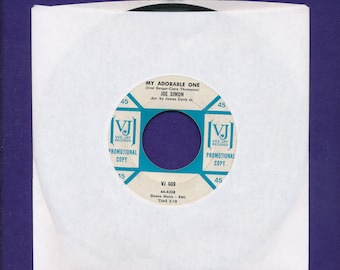 JOE SIMON 45 rpm Record- My Adorable One- 1964 DJ