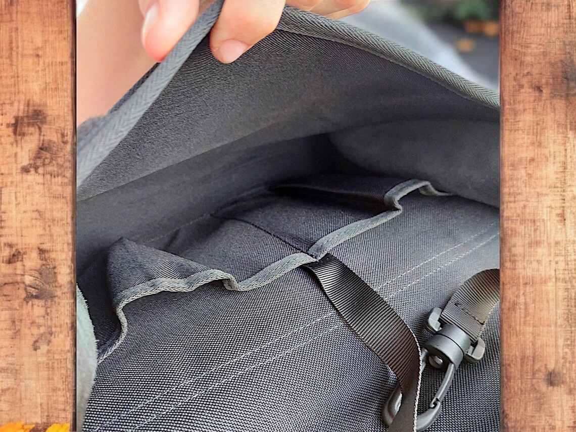 Vintage shoulder messenger bag swiss design by Walter Maurer, foto 4 di 5