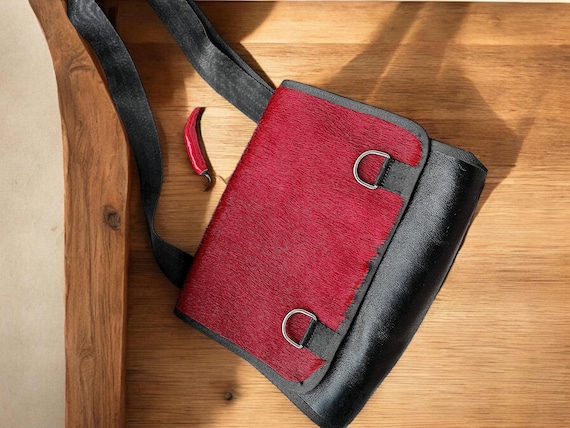 Vintage shoulder messenger bag swiss design by Walter Maurer