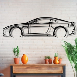 Aston Martin Vantage Metal  Wall Art, Car  Garage Wall Sign, Rapide Automobile Decor, Aston  Martin Vantage