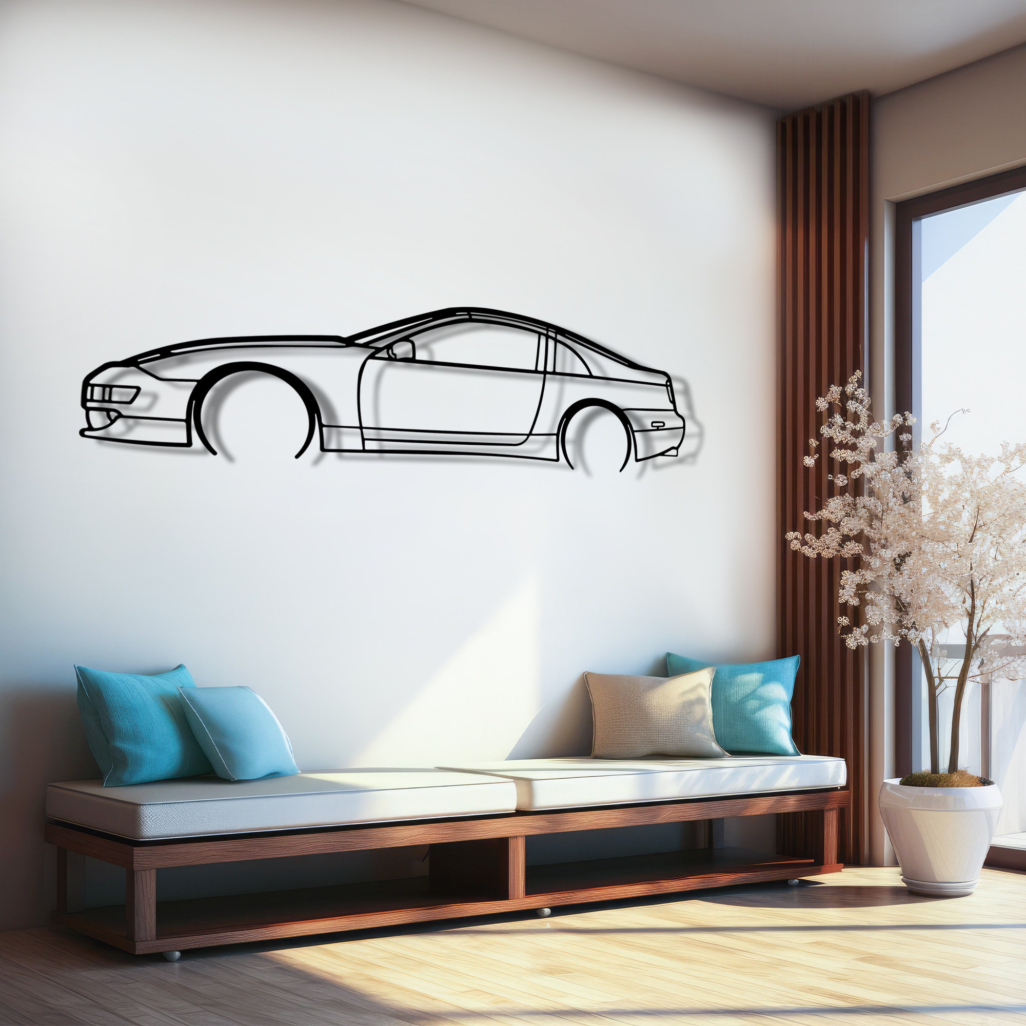 ★ Garage Art 300ZX Metal Wall Art, Car Garage Wall Sign, 300ZX