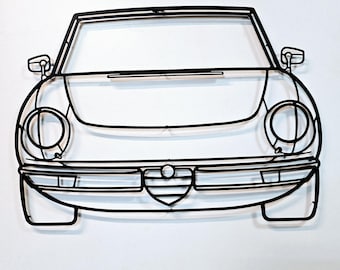 Spider Front Metal Wall Art, Car  Garage Wall Sign, Racing Automobile Decor, Car Lovers Men Gift