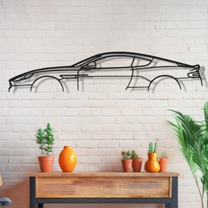 Aston Martin Db9 Metal  Wall Art, Car Garage Wall Sign, DB9 Automobile Decor, Car Lovers Men Gift