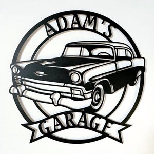 Cartello in metallo Chevrolet Bel Air del 1956, Bel Air del 1956, accessori Bel Air, garage Bel Air, regalo Bel Air, Bel Air personalizzato, Chevy Bel Air del 1956