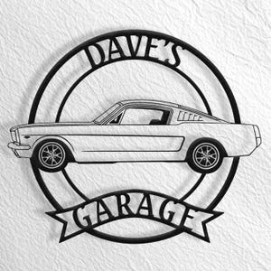 66 Mustang Fastback Wall Art, Mustang Garage, Mustang Shelby, Mustang Decor, Mustang Accessories, 66 Mustang, Mustang Gift, Fastback Side