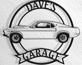 1964 Mustang Wall Art, Mustang Garage, Mustang Shelby, Mustang Decor, Mustang Accessories, 64 Mustang, Mustang Gift, 1964 Mustang Sign