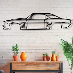 1969 Camaro Metal  Wall Art, Car  Garage Wall Sign, Camaro Decor, Car Lovers Men Gift, Camaro Accessories