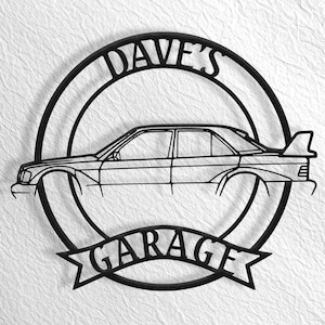 Mercedes 190E Metal Wall Art, Mercedes Garage Wall Sign, 190E, Mercedes Garage, 190E Accessories, Mercedes W201, Mercedes 190
